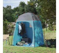 vidaXL Shower Tent Blue - Size: 227 x 160 x 160cm - Wilko