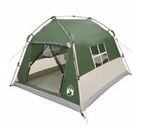 vidaXL Instant Tent Water-resistant 2-Person Green, Modern Portable Camping Tent, Lightweight Family Shelter, Quick Setup Outdoor Gear, Waterproof Backpacking Solution