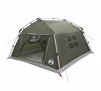 vidaXL Instant Tent Water-resistant 4-Person Army Green, Modern Portable Camping Tent, Lightweight Family Shelter, Quick Setup Outdoor Gear, Waterproof Backpacking Solution