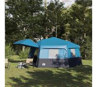 vidaXL Instant Tent with Rainfly 12-Person Quick-Release Blue