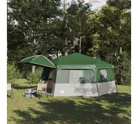 vidaXL Instant Tent with Rainfly 12-Person Quick-Release Green