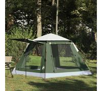 vidaXL Instant Tent with Rainfly 3-Person Quick-Release Green