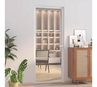 Vidaxl Interior Door 83X201.5 Cm White Esg Glass And Aluminium