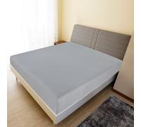 vidaXL Jersey Fitted Sheets 2 pcs Grey 180x200 cm Cotton