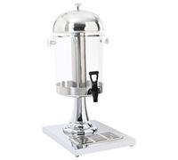 vidaXL Juice Beverage Drink Dispenser Serving Dish Pitcher Stainless Steel 8 L