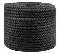 vidaXL Jute Rope 10 Black 100% Jute Cough Rope Natural Rope Garden Rope Jute Rope Versatile Jute Rope Jute Rope Indoor Outdoor Rustic Multipurpose