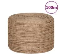 Vidaxl Jute Rope 100 M Long 6 mm Thick