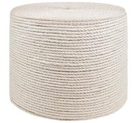vidaXL Jute Rope 4 White 100% Tossa Jute Natural Rope Garden Rope Versatile Jute Rope Craft Rope for Indoor Outdoor Rustic Multifunctional