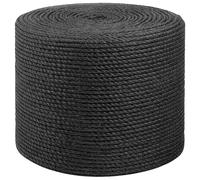 vidaXL Jute Rope 6 mm Black 100% Tossa jute