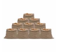 vidaXL Jute Sacks 10 pcs 100x110 cm 100% Jute 220 gsm