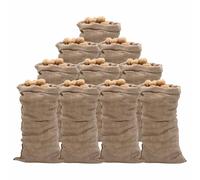 Vidaxl Jute Sacks 10 Pcs 65X135 Cm 100% Jute 220 Gsm, Brown