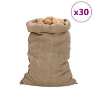 Vidaxl Jute Sacks 30 Pcs 60X105 Cm 100% Jute 340 Gsm, Brown