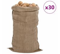 Vidaxl Jute Sacks 30 Pcs 65X135 Cm 100% Jute 340 Gsm, Brown