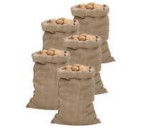 Vidaxl Jute Sacks 5 Pcs 60X105 Cm 100% Jute 340 Gsm, Brown