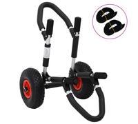 vidaXL Kayak Trolley Foldable Universal Kayak Cart Boat Carrier 45kg Aluminium