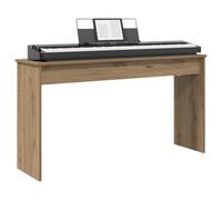 vidaXL Piano Stand Artisan Oak 120 x 32 x 64 cm Wood Composite Modern Wooden Keyboard Stand for Your Living Room - Robust Companion for Instruments and Practice