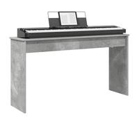 vidaXL Piano Stand Concrete Grey 120 x 32 x 64 cm Wood Composite Modern Wooden Keyboard Stand for Your Living Room - Robust Companion for Instruments and Practice