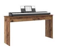 vidaXL Piano Stand Reclaimed Wood 130 x 32 x 64 cm Wood Composite Modern Wooden Keyboard Stand for Your Living Room - Robust Companion for Instruments and Practice