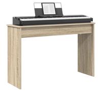 vidaXL Piano Stand Sonoma Oak 100 x 32 x 64 cm Wood Composite Modern Wooden Keyboard Stand for Your Living Room - Robust Companion for Instruments and Practice