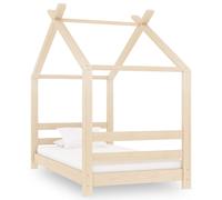vidaXL Kids Bed Frame Solid Pine Wood 70x140 cm