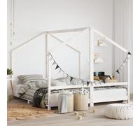 vidaXL Kids Bed Frame White 2x(90x190) cm Solid Wood Pine