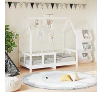 vidaXL Kids Bed Frame White 70x140 cm Solid Wood Pine