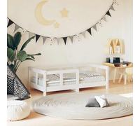 vidaXL Kids Bed Frame White 70x140 cm Solid Wood Pine
