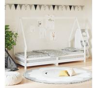vidaXL Kids Bed Frame White 80x200 cm Solid Wood Pine