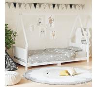 vidaXL Kids Bed Frame White 90x200 cm Solid Wood Pine