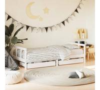 Kids Bed Frame Wooden Bedstead Bed Base with Drawers Solid Wood Pine vidaXL