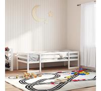 vidaXL Kids' Bed Frame without Mattress White 90x200 cm Solid Wood Pine