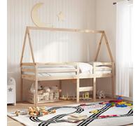 vidaXL Kids' Bed Roof Bed Canopy Bed Rooftop 209x85.5x88 cm Solid Wood Pine