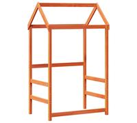 vidaXL Kids' Bed Roof Bed Canopy Wax Brown 108x70x176.5 cm Solid Wood Pine