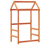 vidaXL Kids' Bed Roof Bed Canopy Wax Brown 98x70x176.5 cm Solid Wood Pine