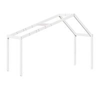 vidaXL Kids' Bed Roof White 203x95.5x142 cm Solid Wood Pine
