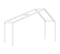 vidaXL Kids' Bed Roof Kids Bed Canopy White 213x95.5x144.5 cm Solid Wood Pine