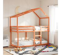 vidaXL Kids' Bed Roof Bed Canopy Wax Brown 213x95.5x144.5 cm Solid Wood Pine