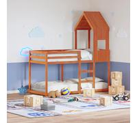 vidaXL Kids' Bed Roof Bed Canopy Wax Brown 55x99x139.5 cm Solid Wood Pine