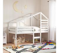 vidaXL Kids' Bed Roof White 188x97x113 cm Solid Wood Pine