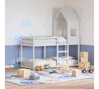 vidaXL Kids' Bed Roof Bed Canopy Rooftop White 55x84x132 cm Solid Wood Pine