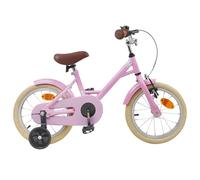 vidaXL Kids Bike 14 Inches for 3-5 Years Old Light Pink