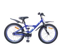 vidaXL Kids Bike 18'' for 5-7 Years Old Dark Blue, Kids Bike, Classic Adjustable Handlebars Seat, Single Speed Bicycle, Neighborhood Street Cycle, Easy Ride