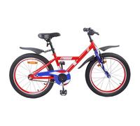 vidaXL Kids Bike 18'' for 5-7 Years Old Red, Kids Bike, Classic Adjustable Handlebars Seat, Single Speed Bicycle, Neighborhood Street Cycle, Easy Ride