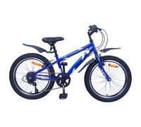 vidaXL Kids Bike 20'' 6-Speed for 6-11 Years Old Dark Blue