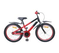 vidaXL Kids Bike 22 Inches for 7-12 Years Old Red and Black