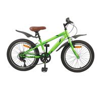 vidaXL Kids Bike 24'' 6-Speed for 8-12 Years Old Green