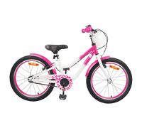 vidaXL Kids Bike with Training Wheels 18'' for 5-7 Years Old Pink