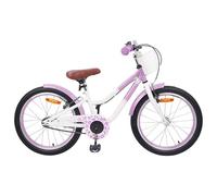 vidaXL Kids Bike with Training Wheels 18'' for 5-7 Years Old Purple, Classic, Adjustable Handlebars Seat, Youth Bike, ChildS Cycle, Outdoor Kids, Biking For Children, Rugged