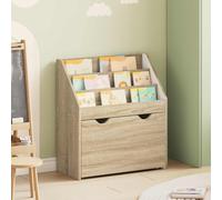 vidaXL Kids Bookshelf Sonoma Oak 60 x 29.5 x 69 cm Engineered Wood