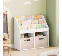 vidaXL Kids Bookshelf White 72.5 x 29.5 x 69 cm Engineered Wood